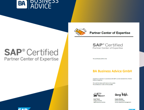 BA Business Advice – SAP Partner Center of Excellence (PCoE)